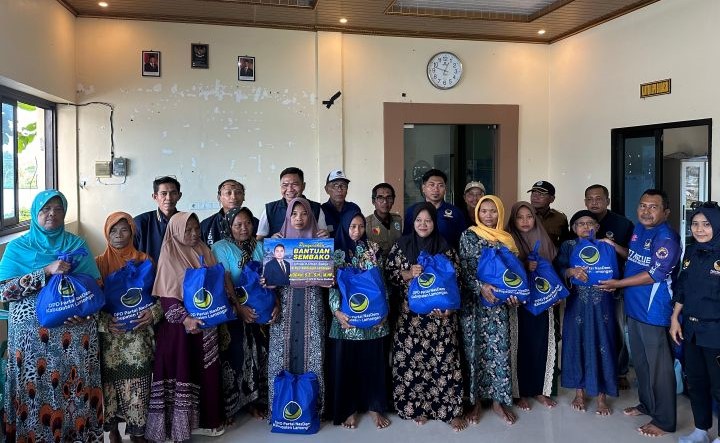 Jiddan Salurkan Paket Sembako untuk Korban Banjir Lamongan